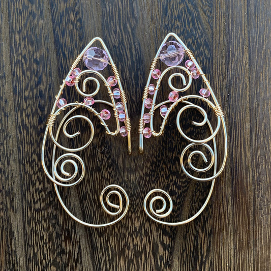 Gold Princess Elf Ear Cuffs