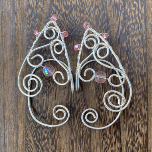 Pink Elf Ear Cuffs