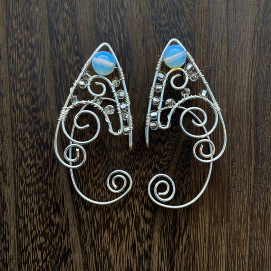 Opalite Elf Ear Cuffs